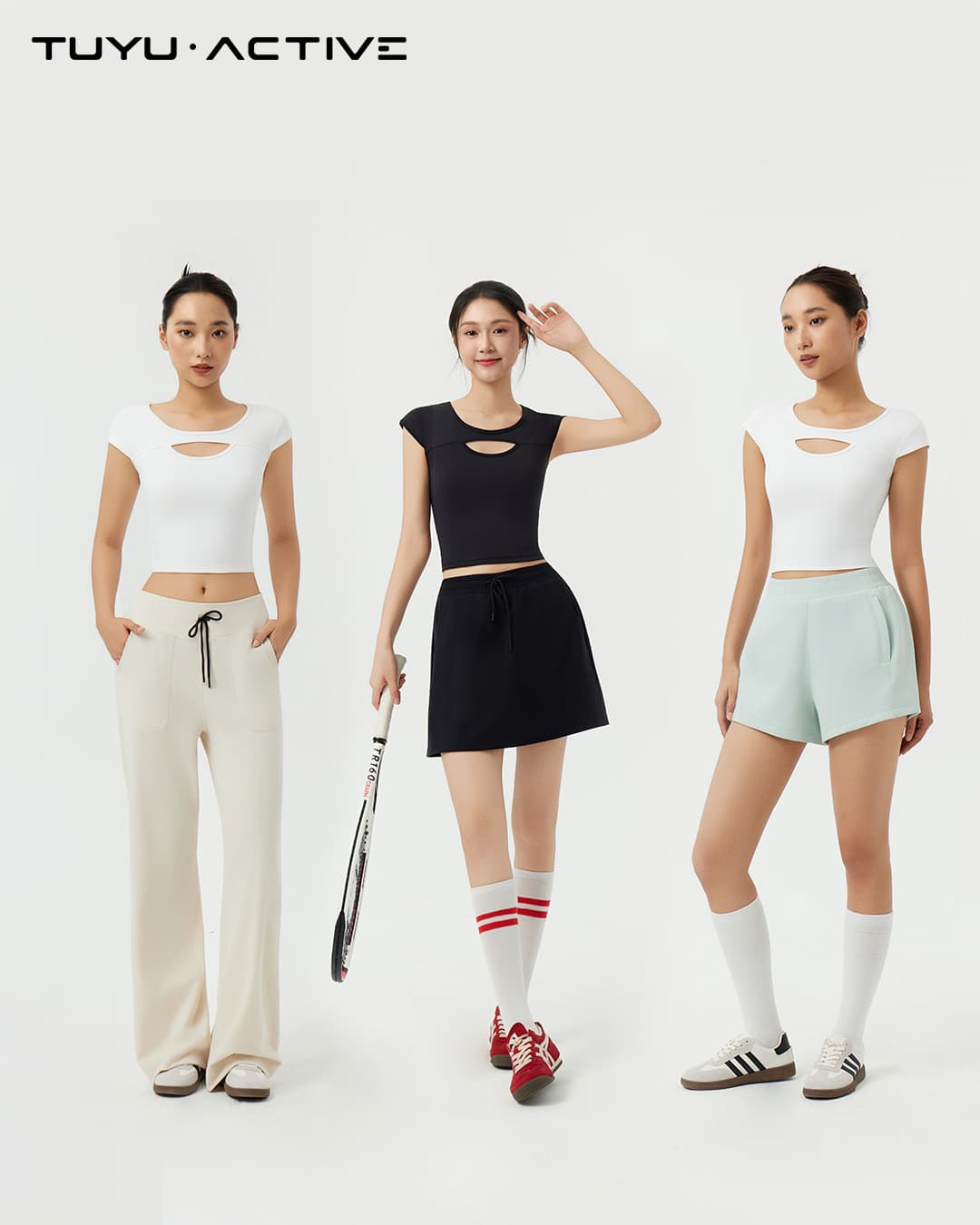 鏤空速乾微笑Tee 5